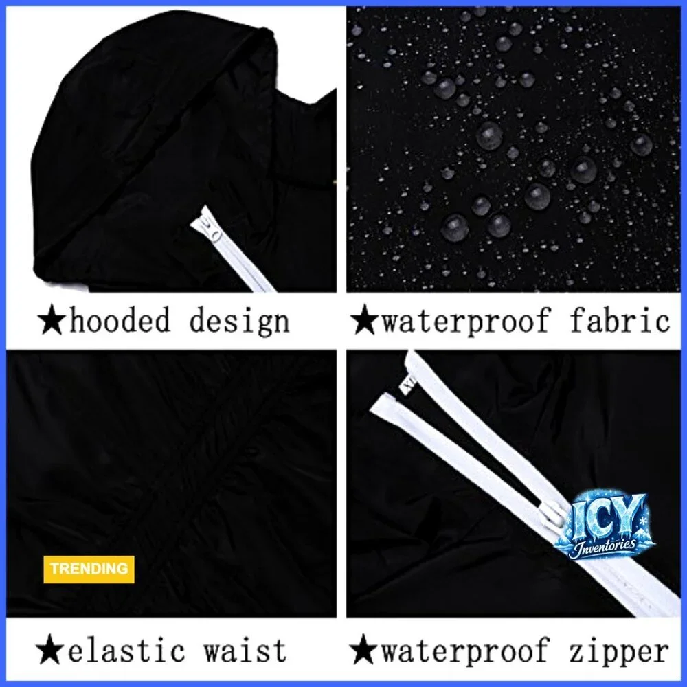 Waterproof Lightweight Rain Jacket Hooded Outdoor Raincoat